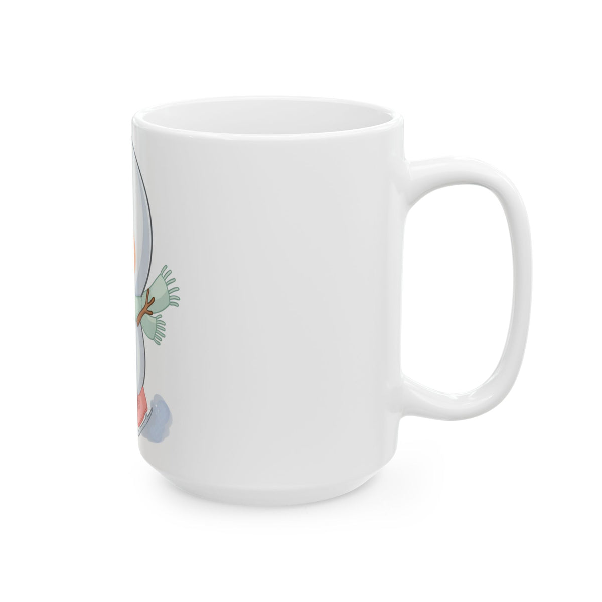 Kawaii Snowman Mug for a Cheerful Winter Gift