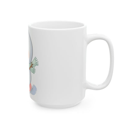 Kawaii Snowman Mug for a Cheerful Winter Gift