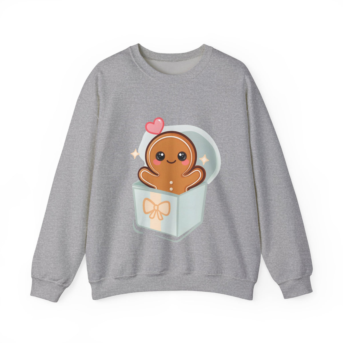 Kawaii Gingerbread Sweatshirt for Cozy Holiday Mornings