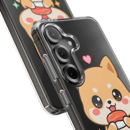 Kawaii Shiba Inu Phone Case for Sushi Lovers