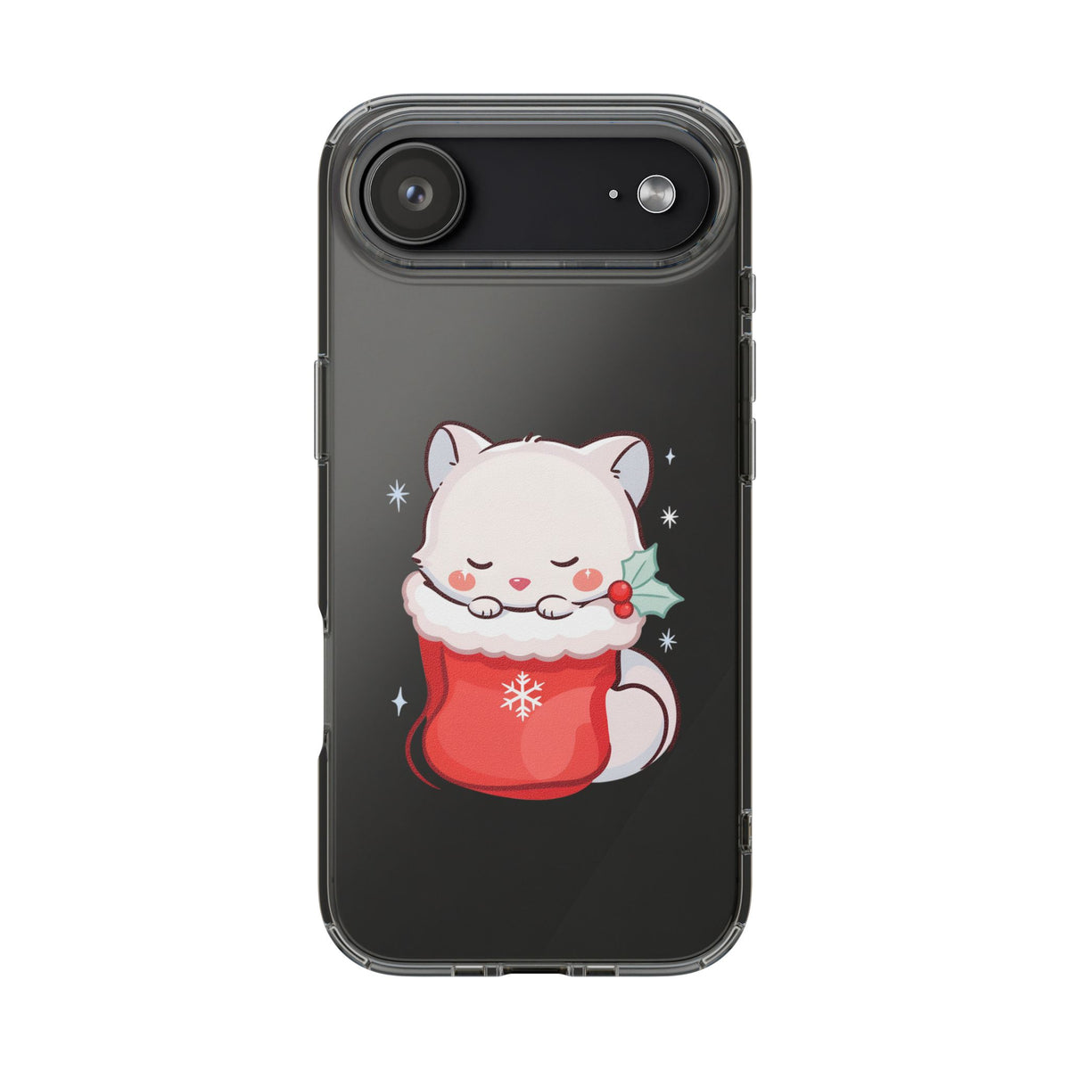 Christmas Fox Phone Case, Cute Holiday Stocking Gift