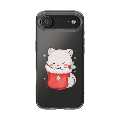 Christmas Fox Phone Case, Cute Holiday Stocking Gift