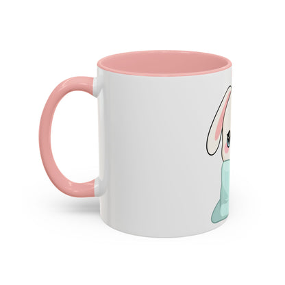 Kawaii Bunny Accent Coffee Mug for Cozy Moments