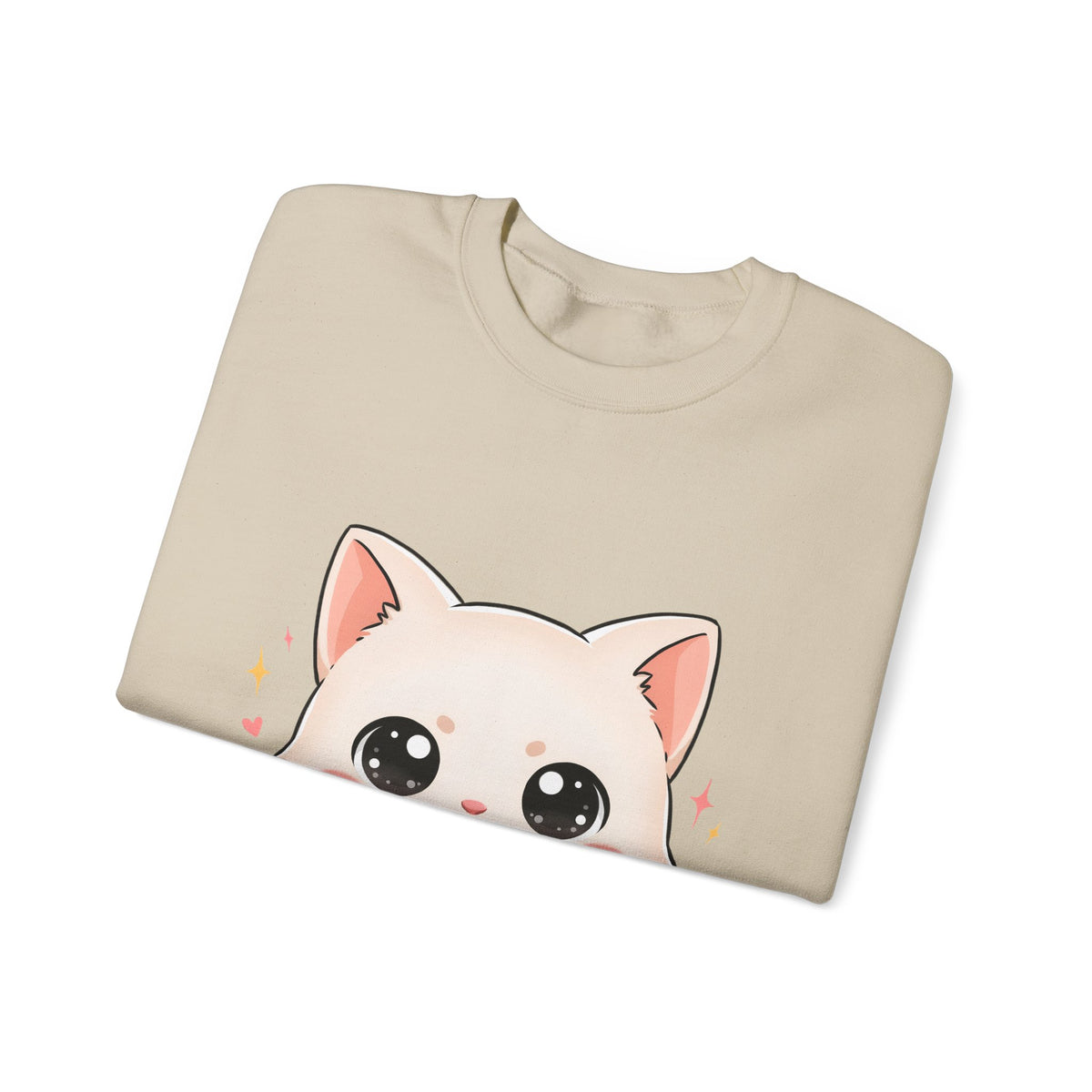 Kawaii Artist Cat Sweatshirt, Cute Creative Cat Lover Gift