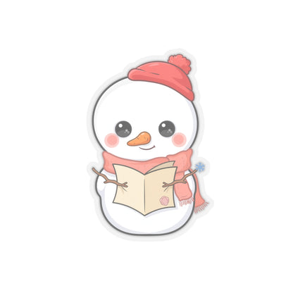 Kawaii Snowman Sticker for a Cozy Holiday Desk
