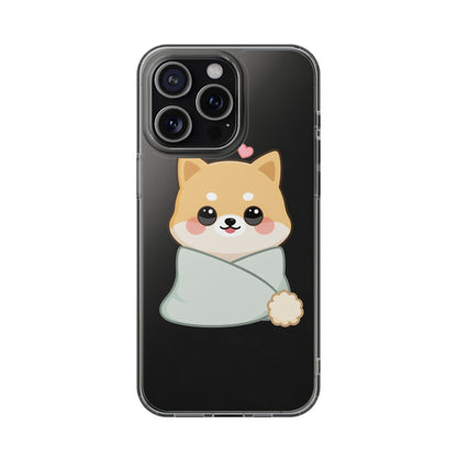 Kawaii Shiba Inu Phone Case, Cozy Valentine Gift