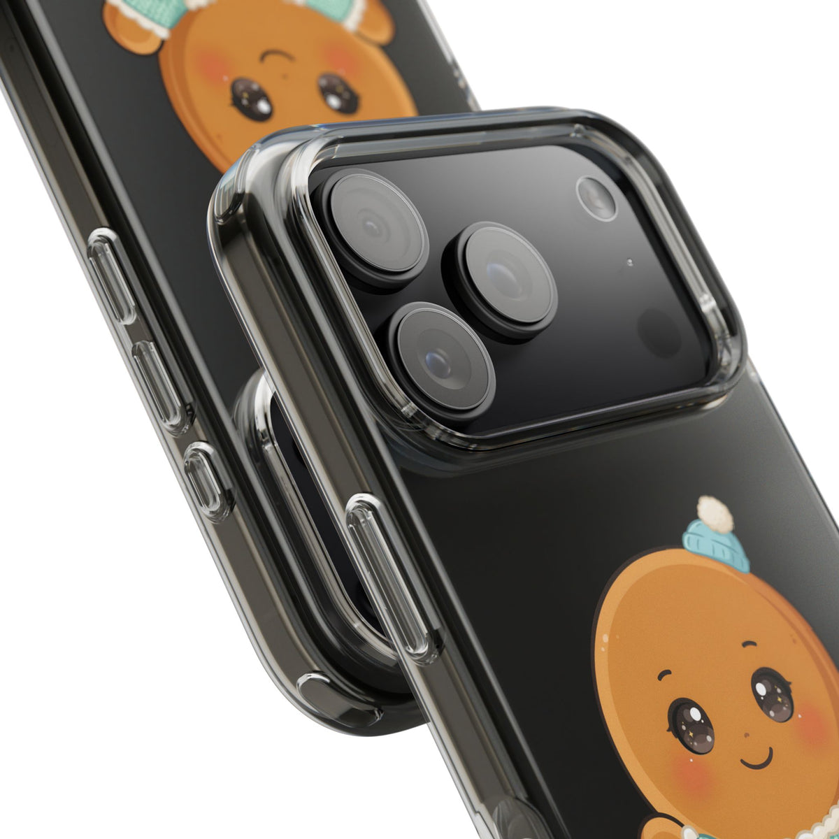 Kawaii Gingerbread Phone Case, Cute Christmas Sweater Cookie