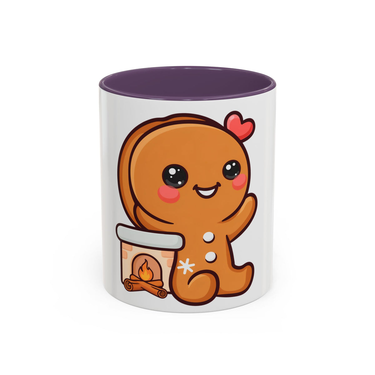 Kawaii Gingerbread Mug for Cozy Winter Coffee Breaks