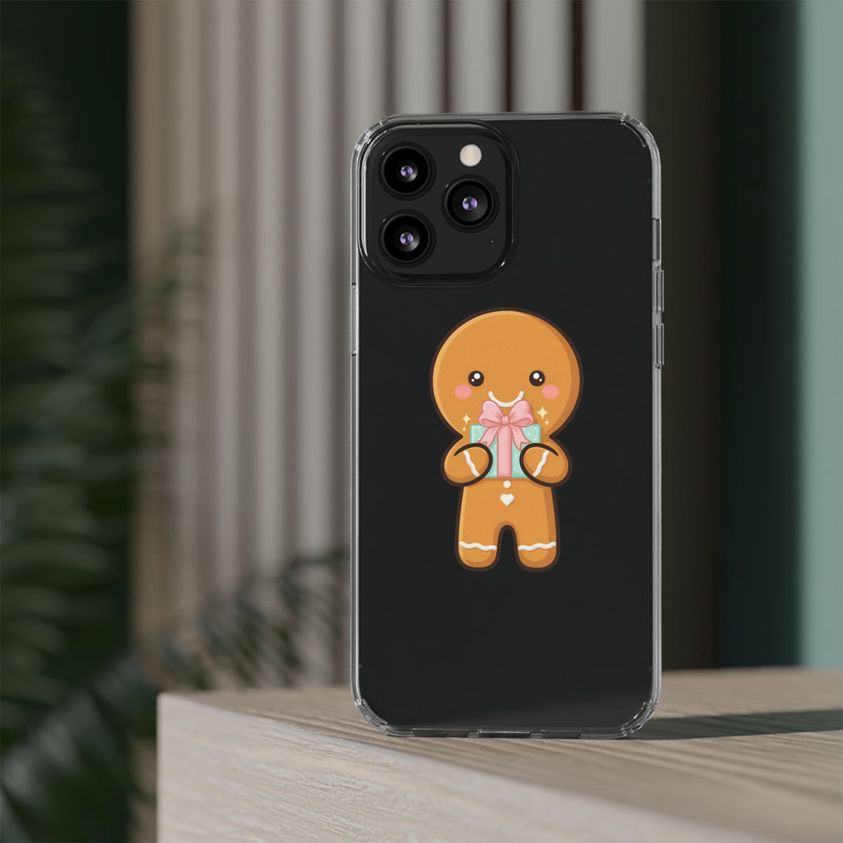 Gingerbread Man Phone Case, Cute Holiday Gift Design