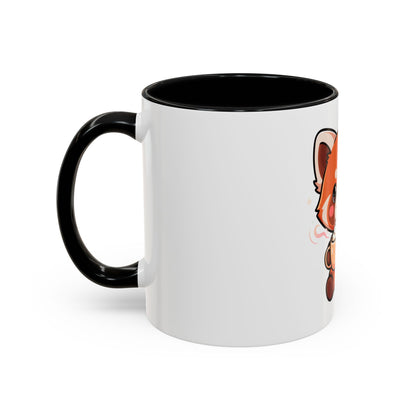Red Panda Coffee Mug, Cute Latte Lover Accent Mug