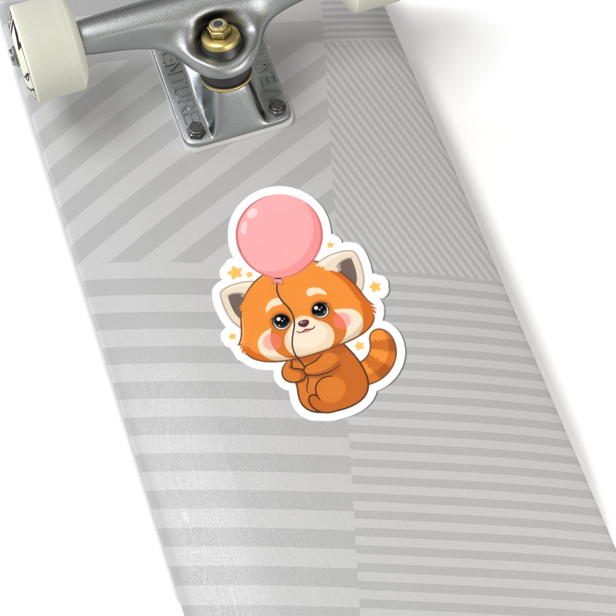 Kawaii Red Panda Sticker with Balloon | Chibi Animal