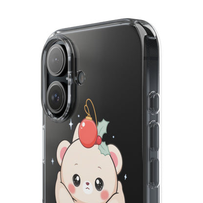 Kawaii Christmas Bear Phone Case for Cozy Holiday Days