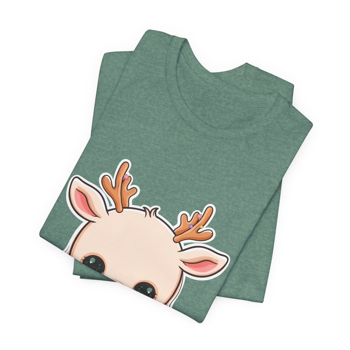 Kawaii Reindeer T-Shirt for Cozy Holiday Errands