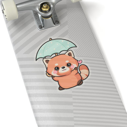 Kawaii Red Panda Sticker for Laptop and Journal Decor