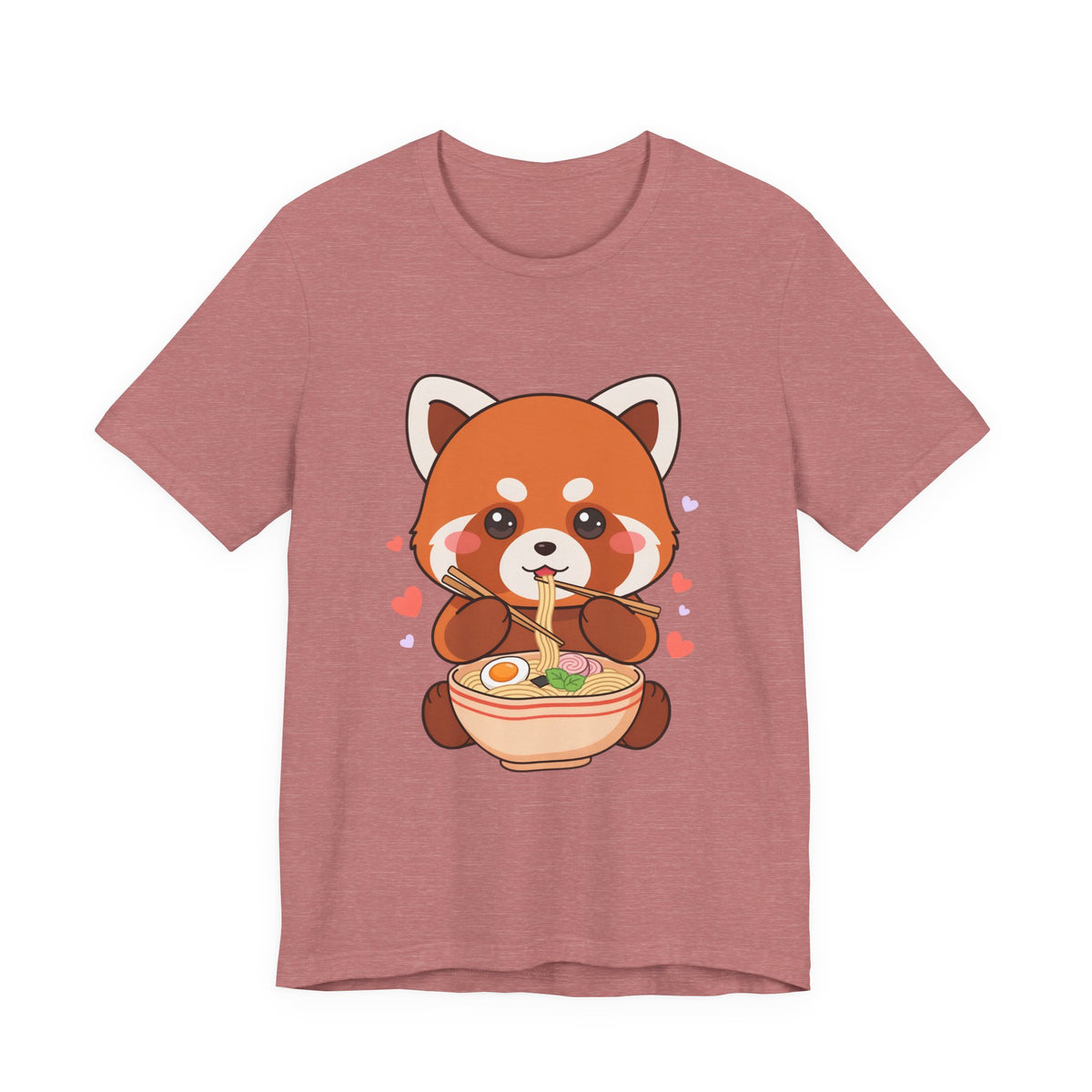 Kawaii Red Panda Ramen T-Shirt for Cozy Foodie Style