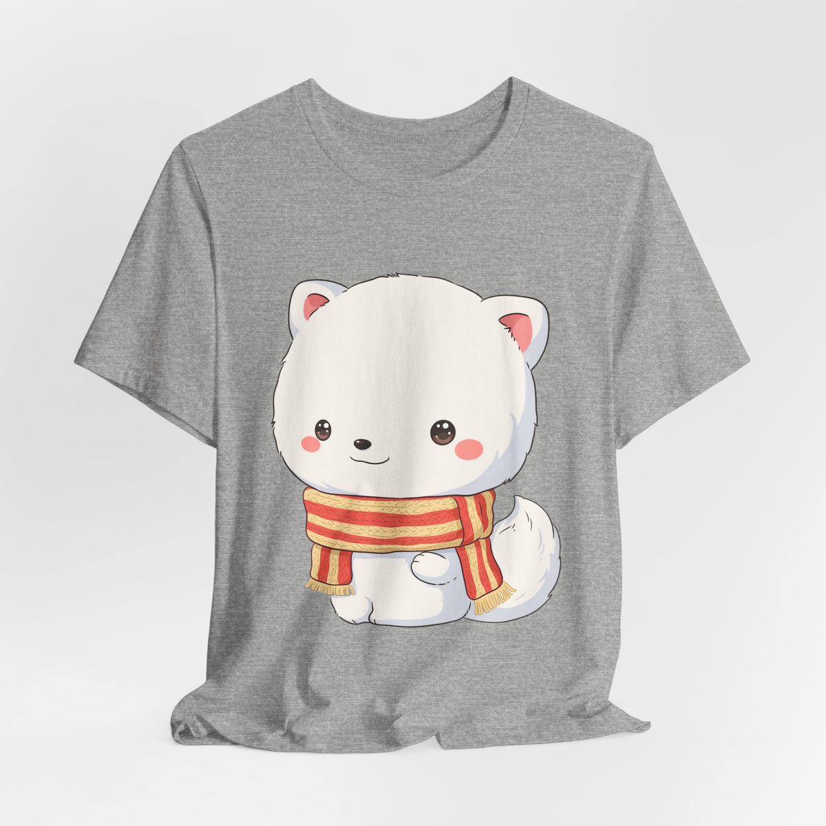 Kawaii Arctic Fox Christmas Tee for Cute Holiday Fans