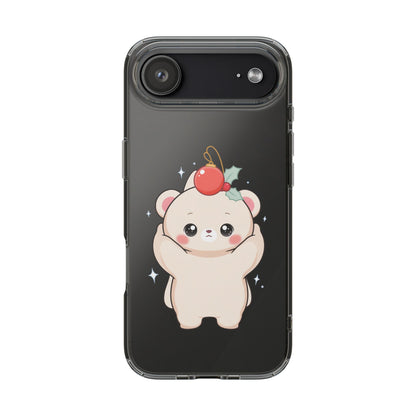 Kawaii Christmas Bear Phone Case for Cozy Holiday Days