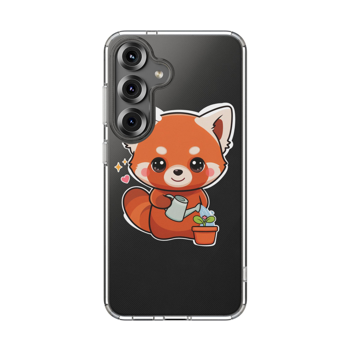 Red Panda Phone Case, Cute Plant Lover Gift