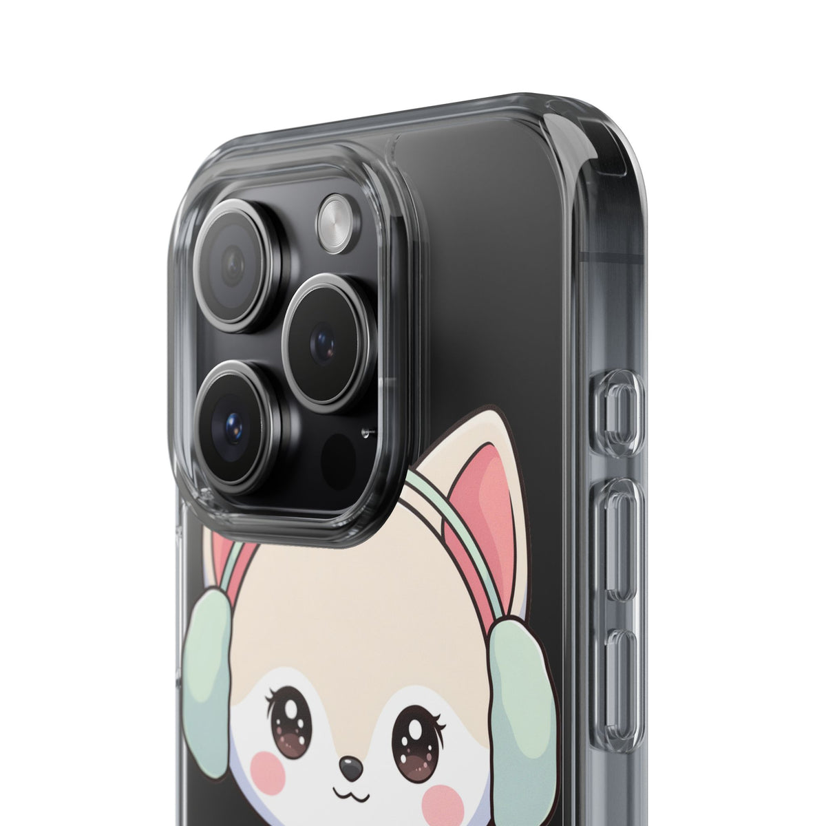 Kawaii Arctic Fox Phone Case – Cozy Winter Cutie