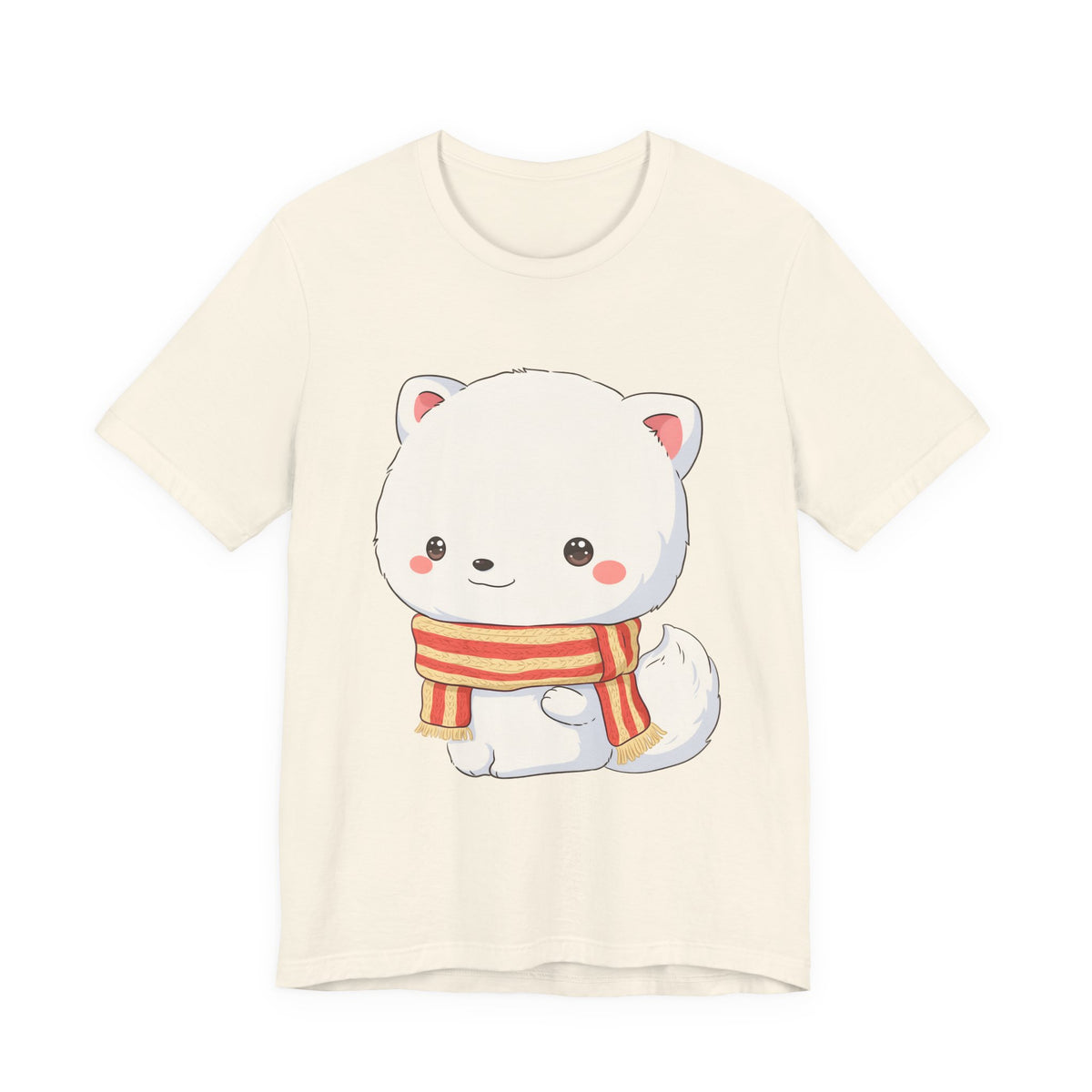 Kawaii Arctic Fox Christmas Tee for Cute Holiday Fans