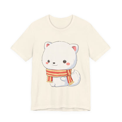 Kawaii Arctic Fox Christmas Tee for Cute Holiday Fans