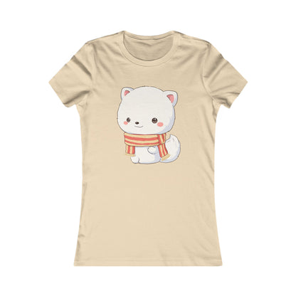 Kawaii Arctic Fox Christmas Tee for Cozy Holiday Fans