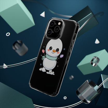 Kawaii Snowman Clear Impact-Resistant Case