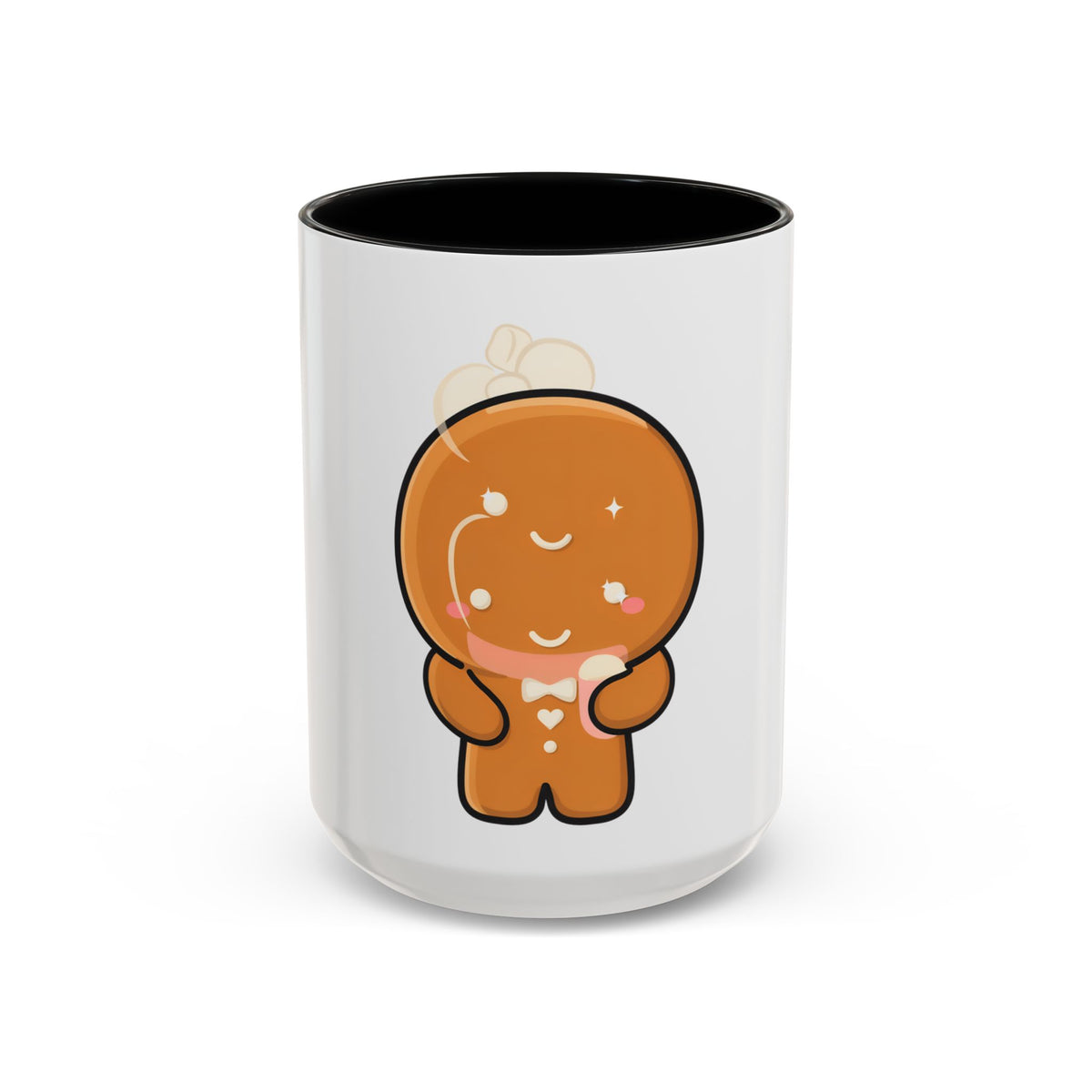 Kawaii Gingerbread Mug for Cozy Cocoa Breaks