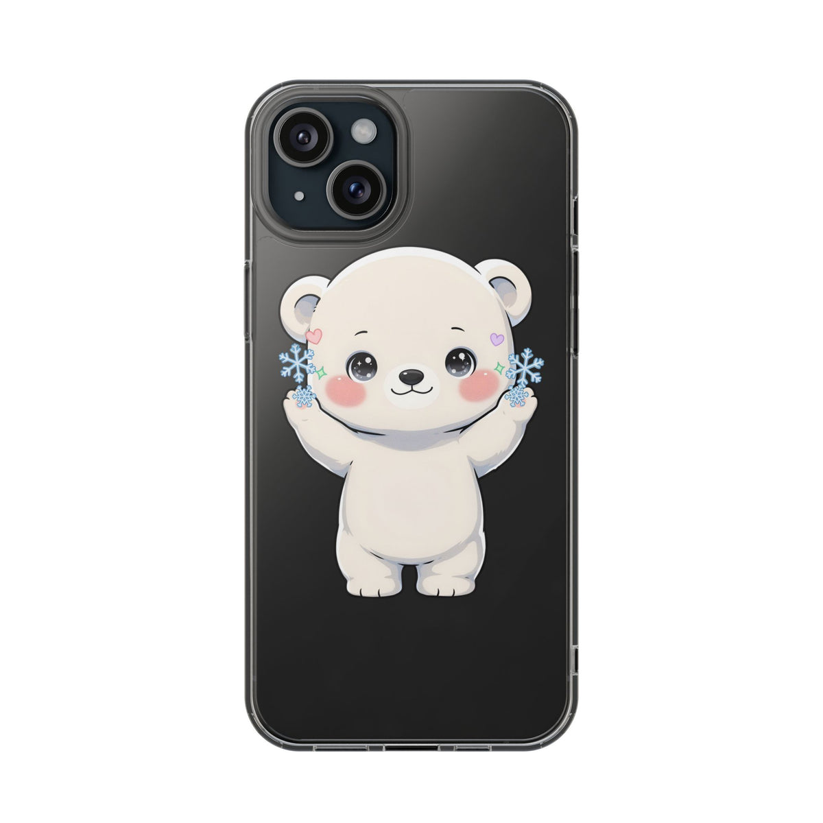 Kawaii Polar Bear Phone Case for a Cozy Winter Gift
