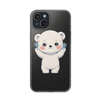 Kawaii Polar Bear Phone Case for a Cozy Winter Gift