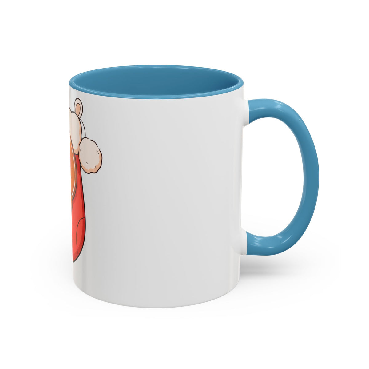 Christmas Gingerbread Mug: Sleepy Stocking Accent Coffee Mug