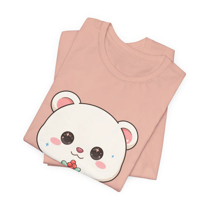 Kawaii Polar Bear Christmas T-Shirt for Cute Holiday Fans