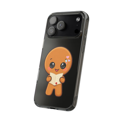 Gingerbread Man Phone Case, Cute Christmas Letter Reader