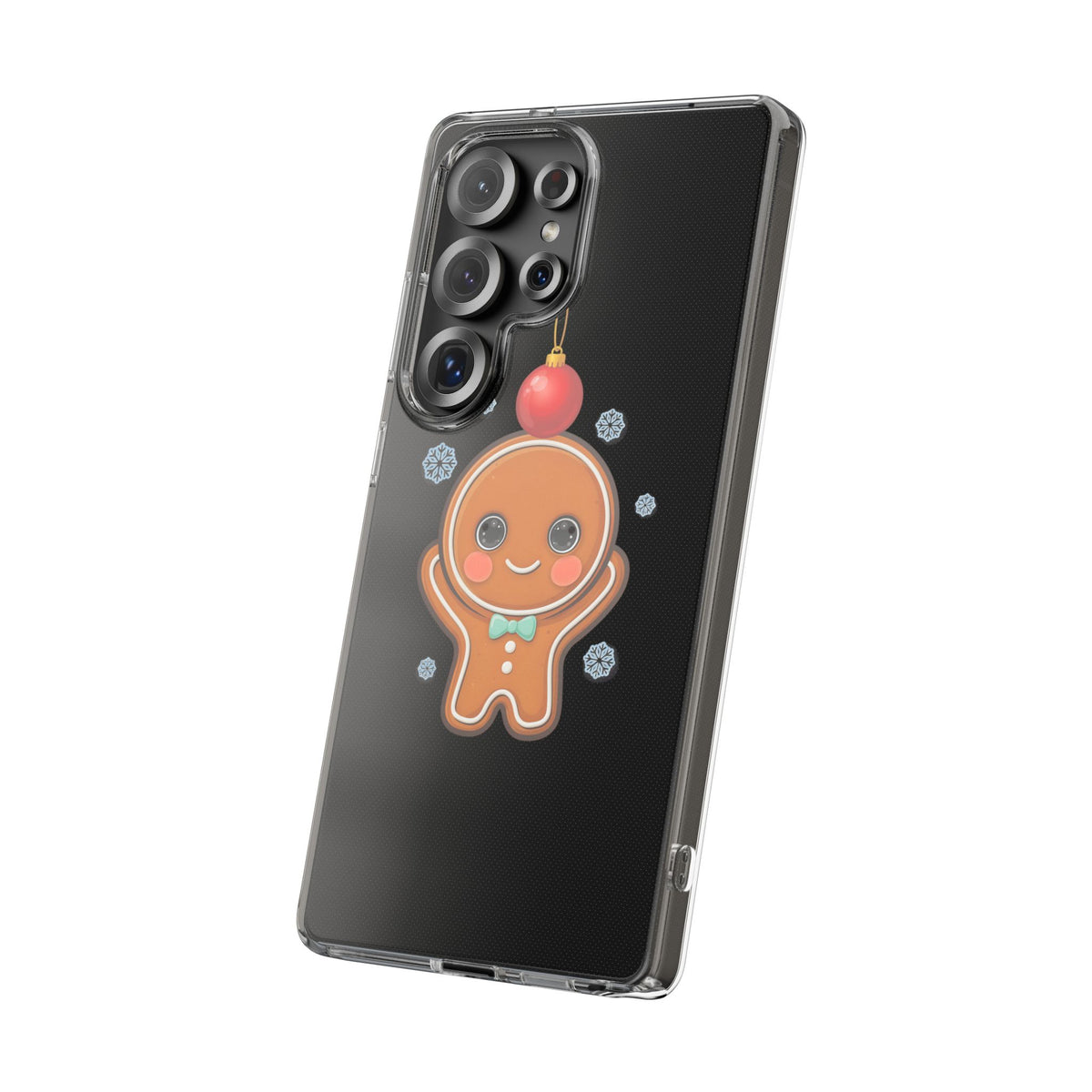 Christmas Gingerbread Phone Case, Cute Kawaii Holiday Gift