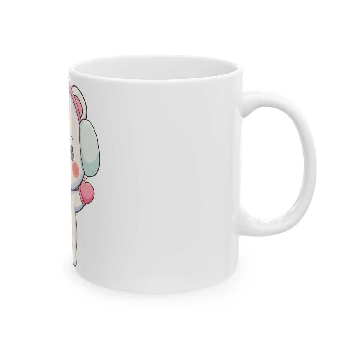 Kawaii Polar Bear Mug, Cute Winter Gift for Bear Lovers