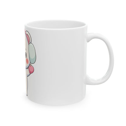 Kawaii Polar Bear Mug, Cute Winter Gift for Bear Lovers