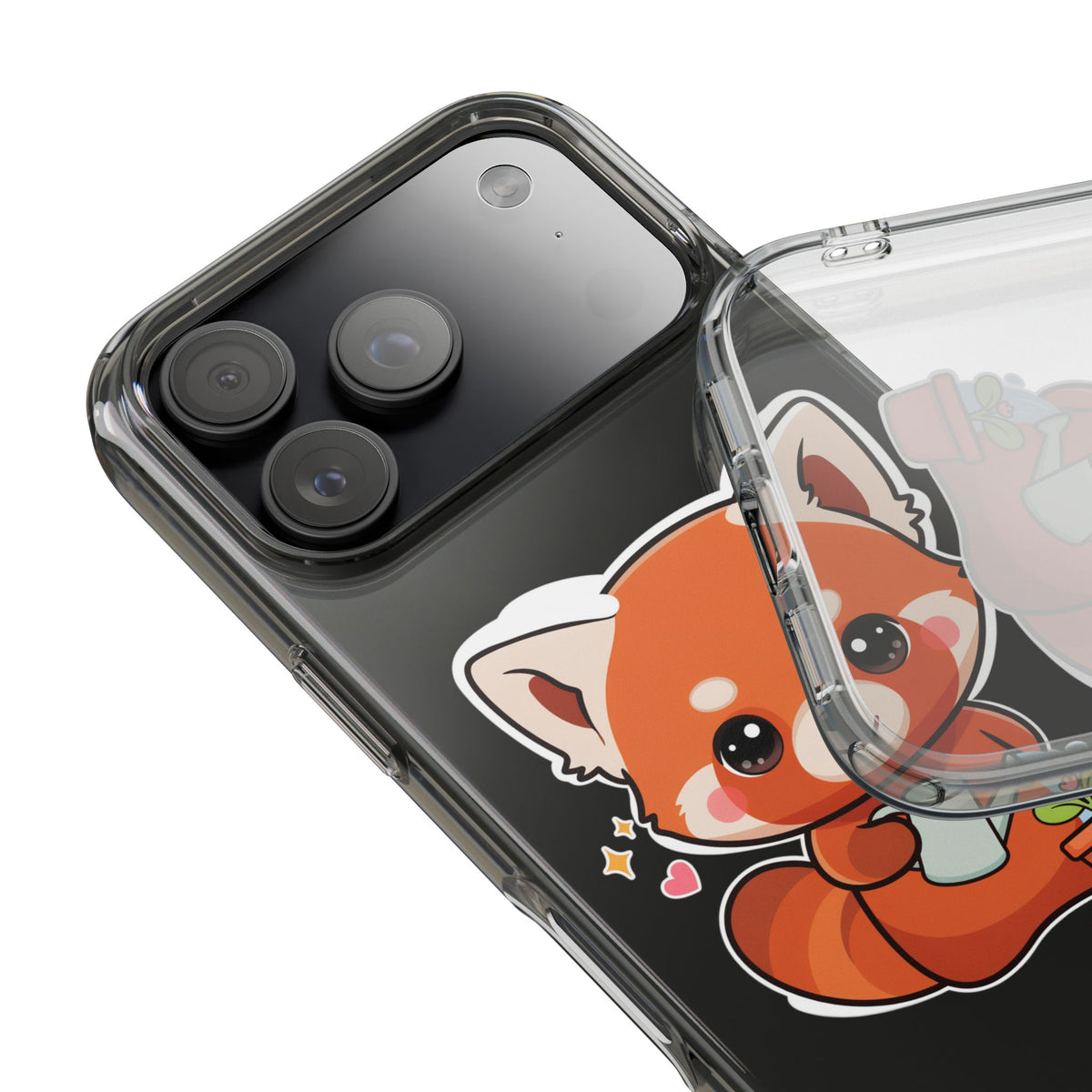 Red Panda Phone Case, Cute Plant Lover Gift