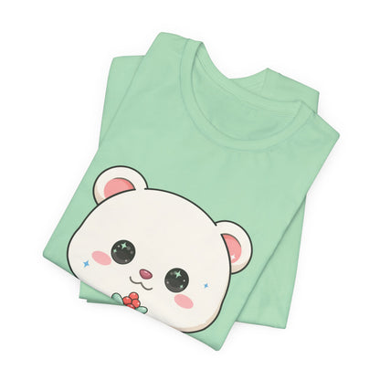 Kawaii Polar Bear Christmas T-Shirt for Cute Holiday Fans
