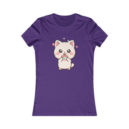 Kawaii Cat Sushi Women's Tee for Cute Casual Outfits