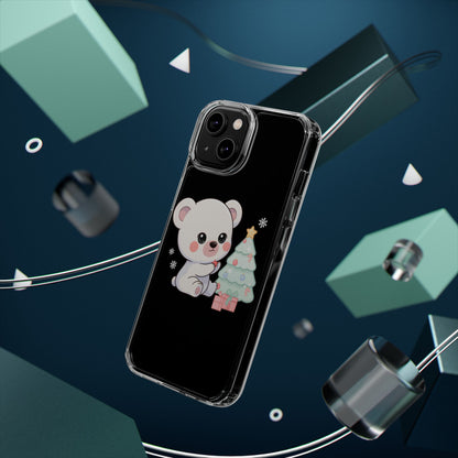Christmas Polar Bear Phone Case, Kawaii Holiday Accessory