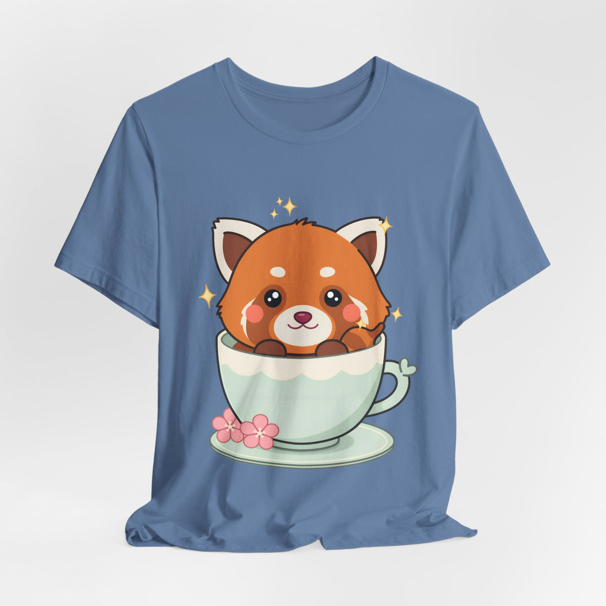 Kawaii Red Panda T-Shirt, Cute Tea Lover Gift