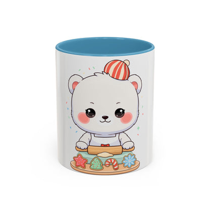 Christmas Cookie Polar Bear Accent Coffee Mug