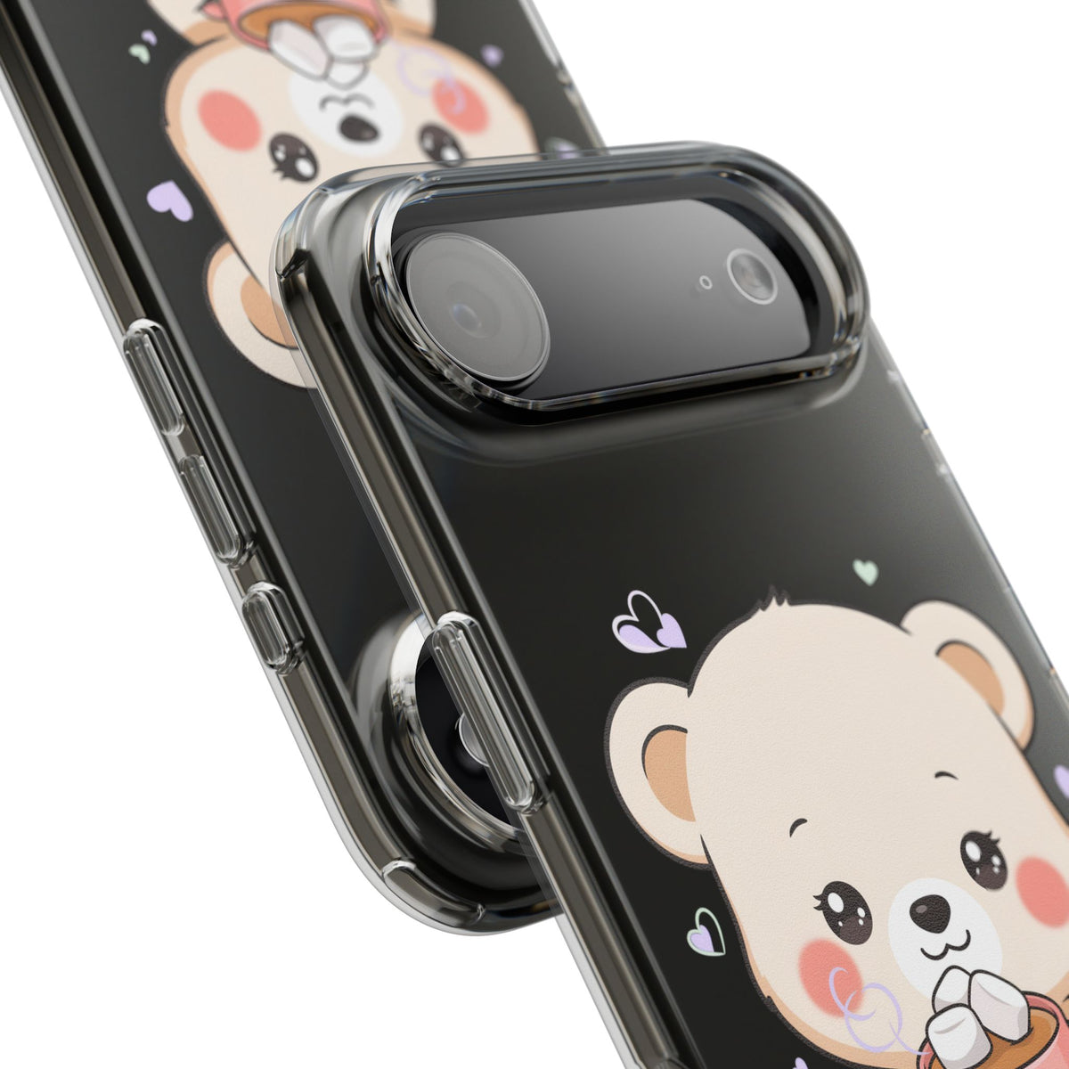 Kawaii Polar Bear Phone Case with Hot Cocoa