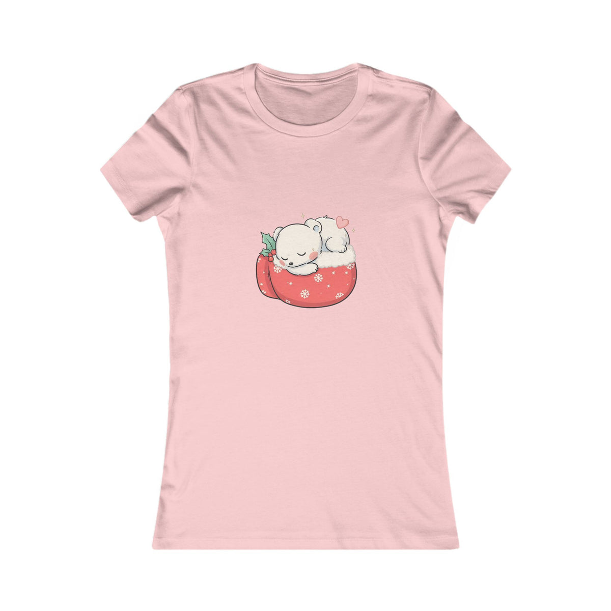 Kawaii Polar Bear Christmas Tee for Cozy Holiday Fans