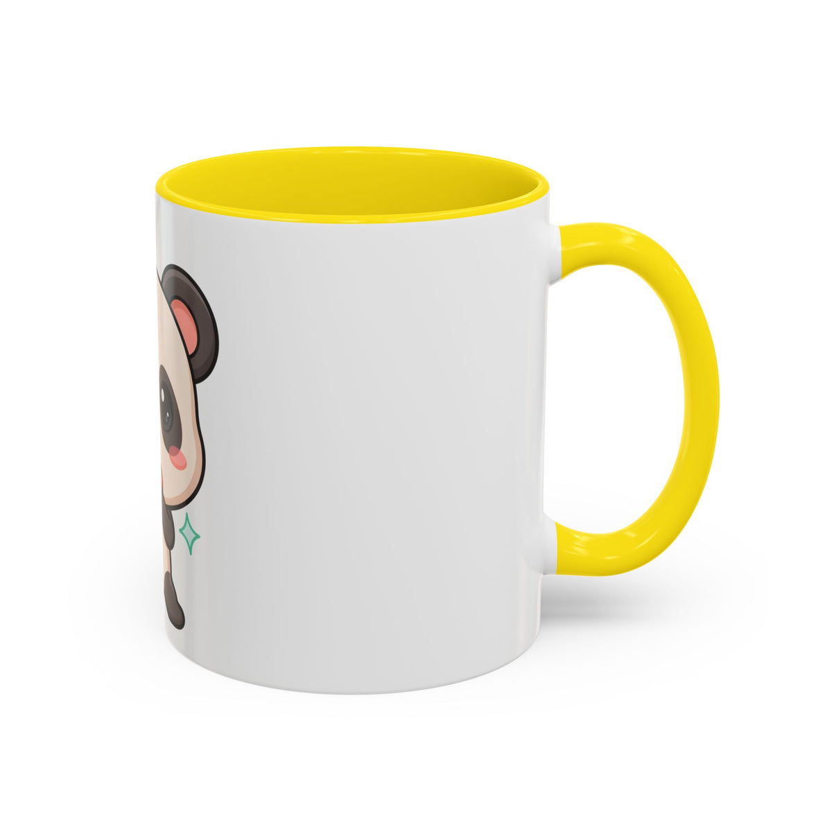 Kawaii Panda Coffee Mug, Cute Sushi Lover Accent Mug