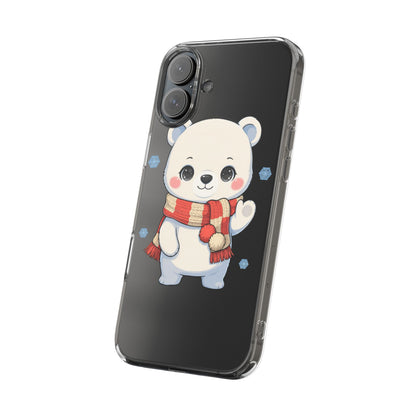 Kawaii Polar Bear Phone Case – Cozy Christmas Cub