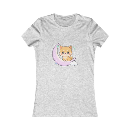 Kawaii Shiba Inu T-Shirt, Moonlit Chibi Dog Tee