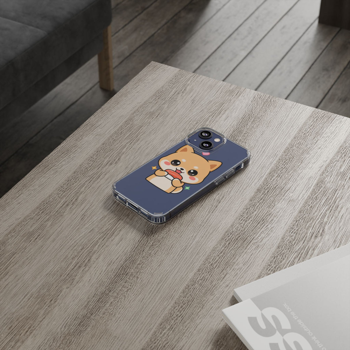 Kawaii Shiba Inu Phone Case for Sushi Lovers