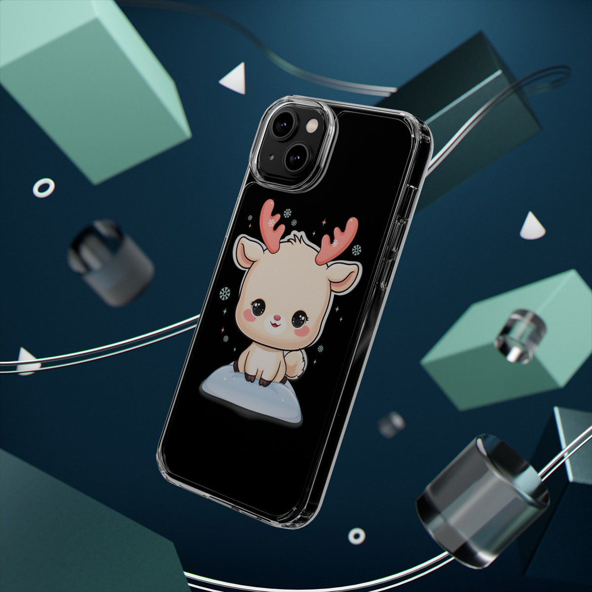 Kawaii Reindeer Phone Case for a Sweet Winter Cheer