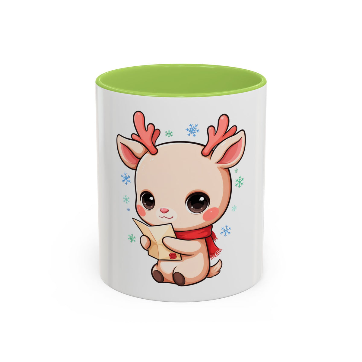 Christmas Reindeer Accent Coffee Mug for Cozy Holiday Mornings